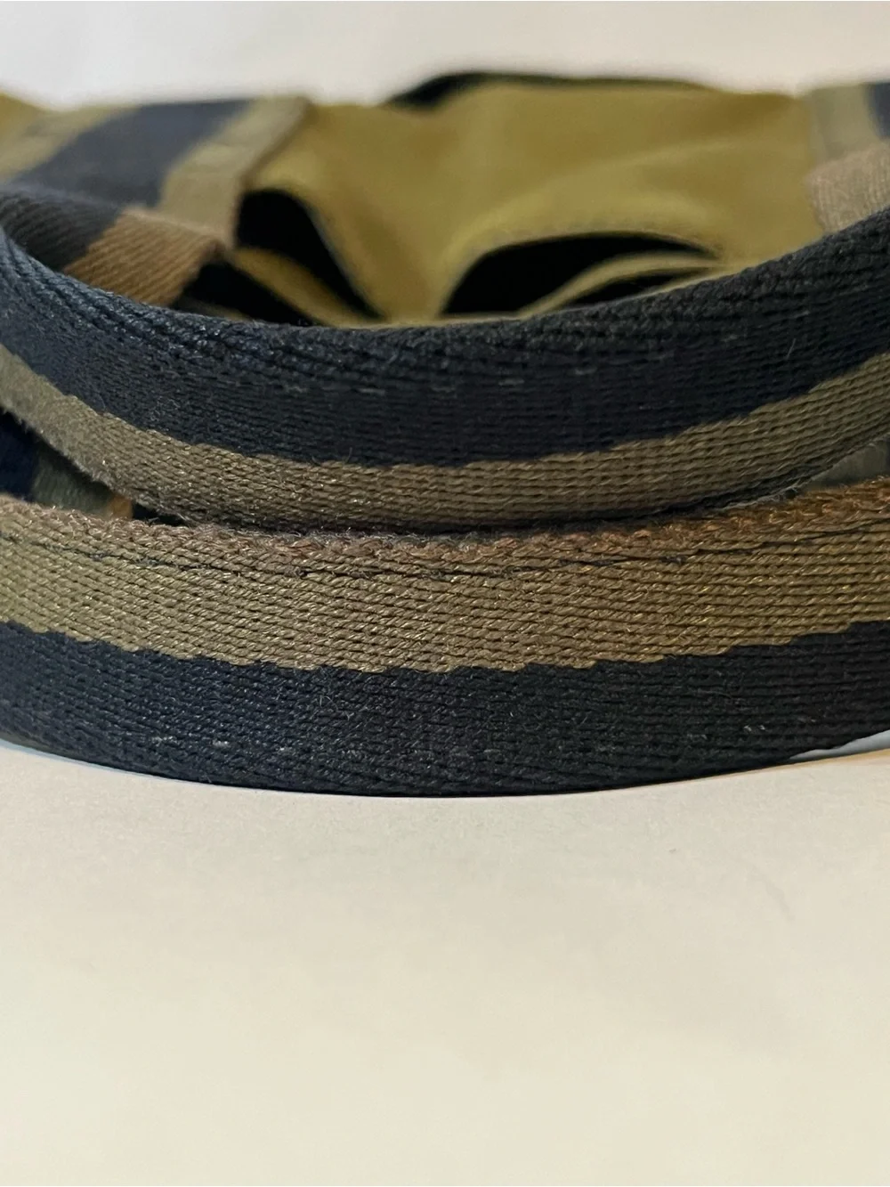 Hermes Two-Tone Olive & Dark Green Messenger Tote